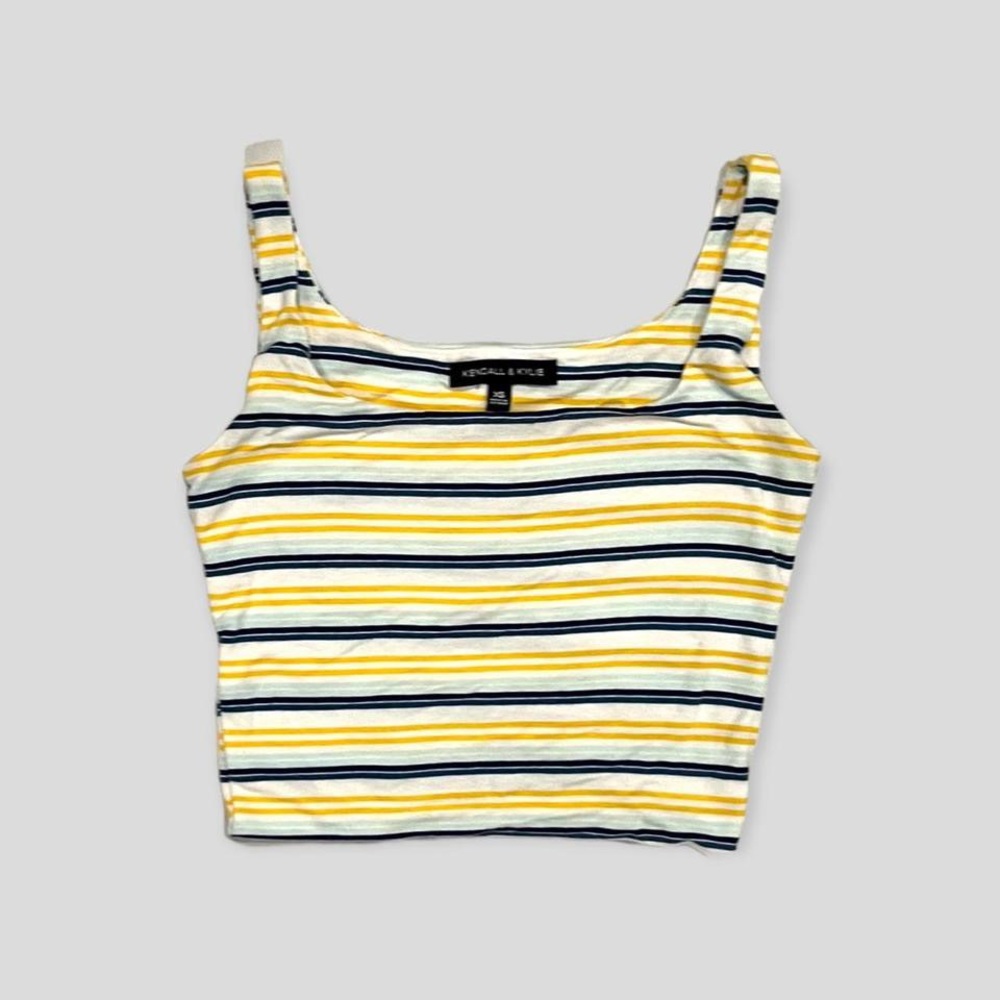 PACSUN KENDALL & KYLIE STRIPED TANK TOP XS